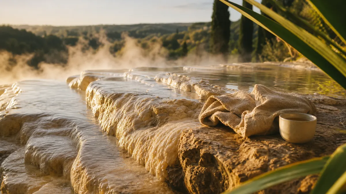 San Filippo ai Bagni : thermes et sources en Toscane